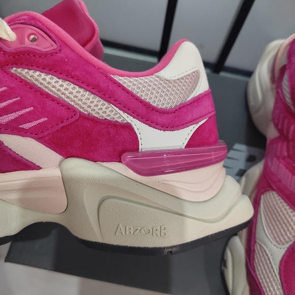 New Balance 9060 Fuchsia Pink Sneakers - Picture 6 of 7